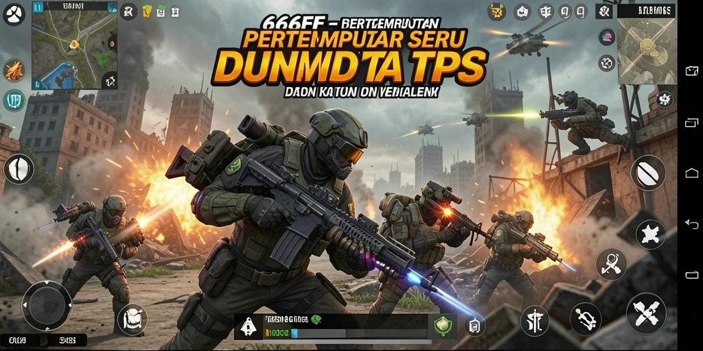 Screenshot tampilan gameplay seru dari 666FF dengan aksi menegangkan.