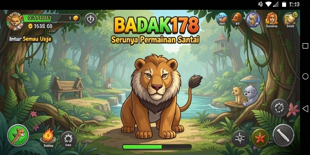 Screenshot gameplay BADAK178 yang penuh warna dan interaktif.
