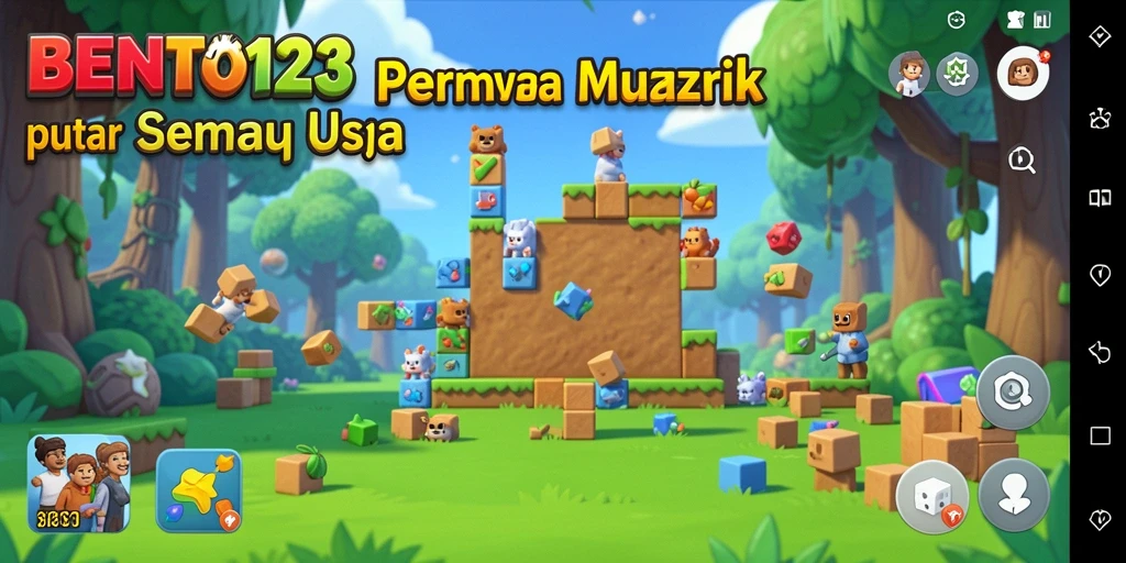 Screenshot BENTO123 menunjukkan gameplay Puzzle yang seru dan menantang.