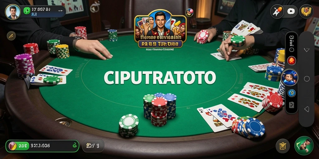 Tampilan gameplay menarik dari <strong>CIPUTRATOTO</strong> saat bermain poker.