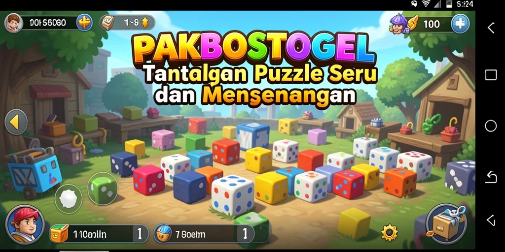 Komponen gameplay PAKBOSTOGEL yang penuh tantangan dan kesenangan.