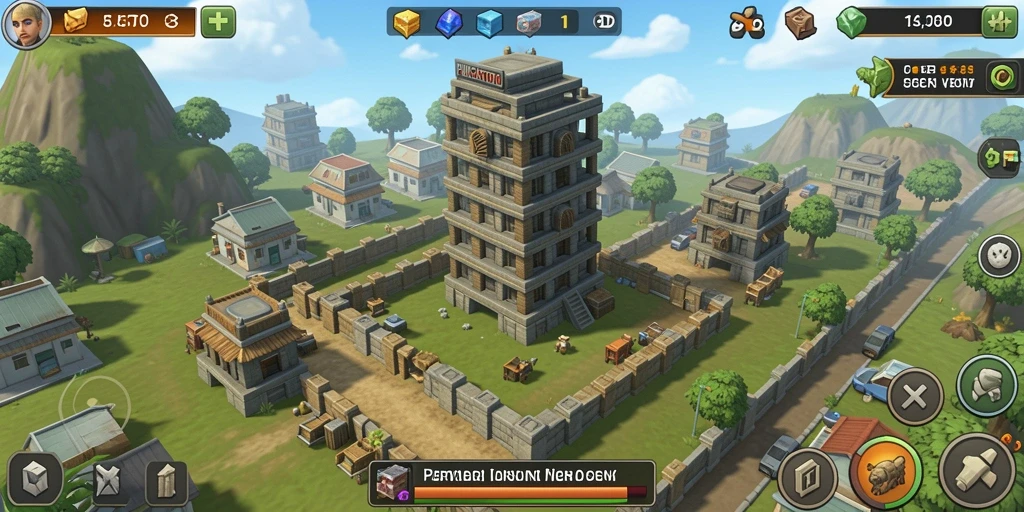 Tangkapan layar menampilkan pertempuran seru dalam gameplay Tower Defense yang menarik.