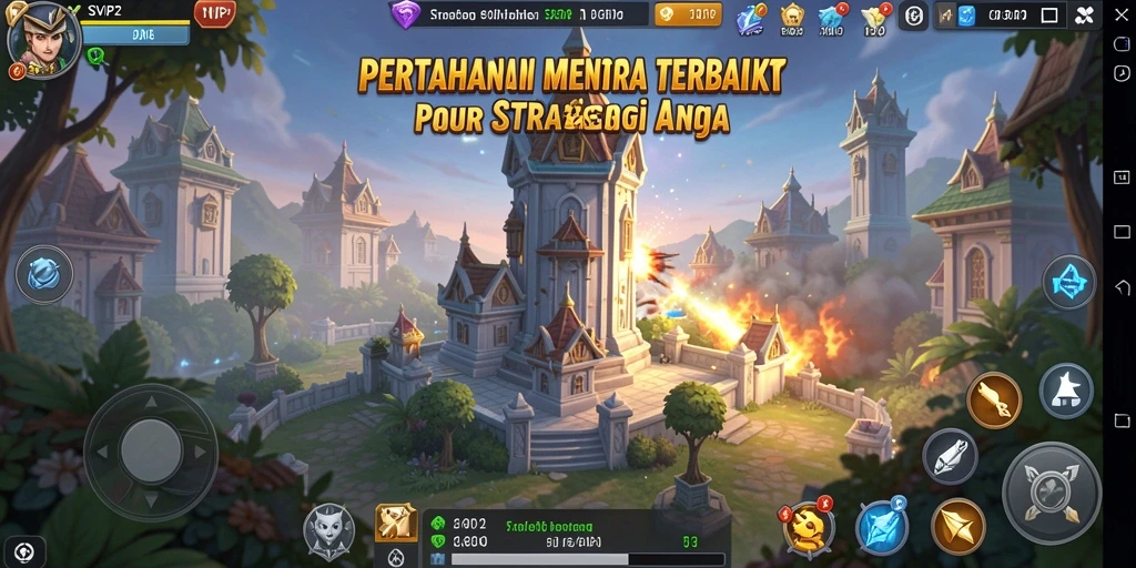 Tangkapan layar menampilkan aksi pertahanan menara di SVIP2.