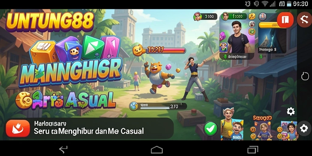 Tampilan menarik dari gameplay seru dalam UNTUNG88.
