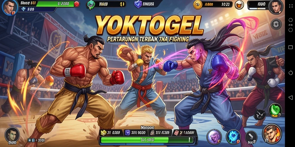 Tangkapan layar utama YOKTOGEL menampilkan gameplay Fighting yang mendebarkan.